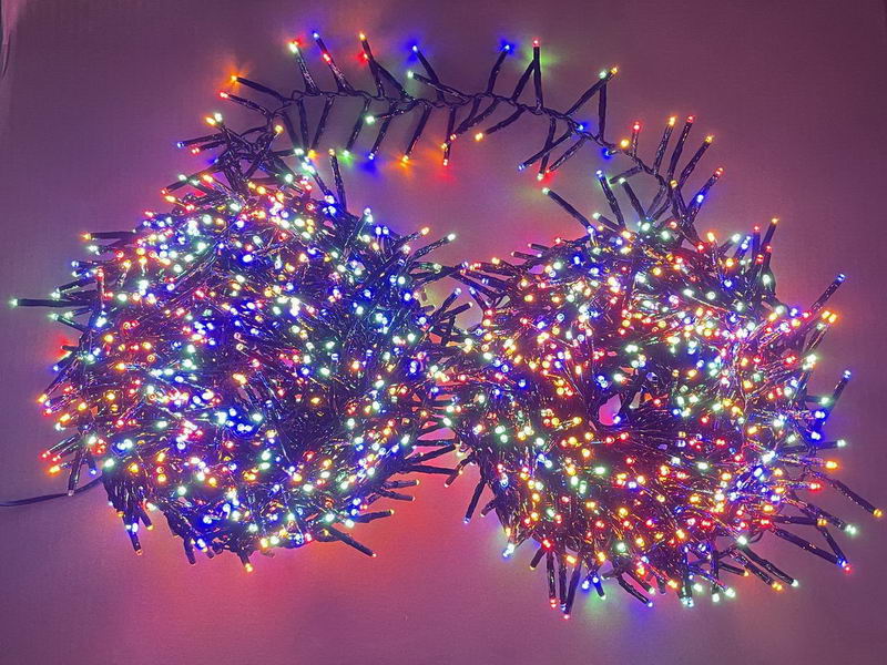 Cluster LED Lights, 18m, multi-color