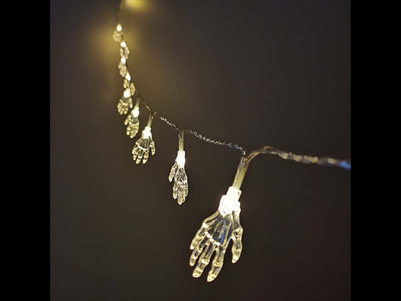 Halloween string lights, Hand