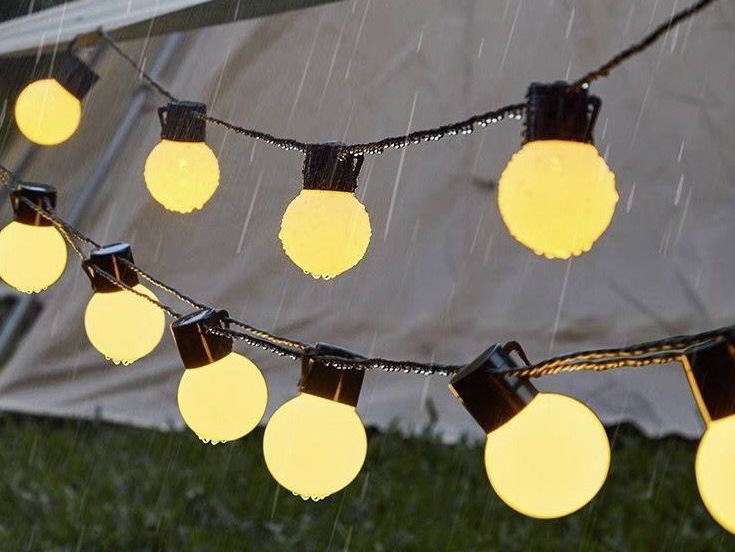 Solar garden string lights,with ball