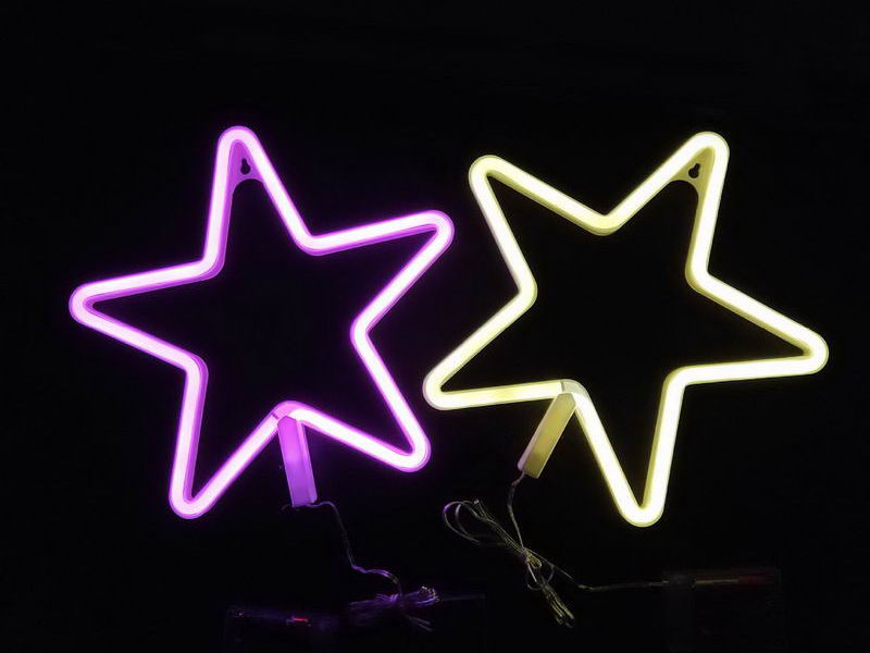 Decorative Hanging Star, neon rope