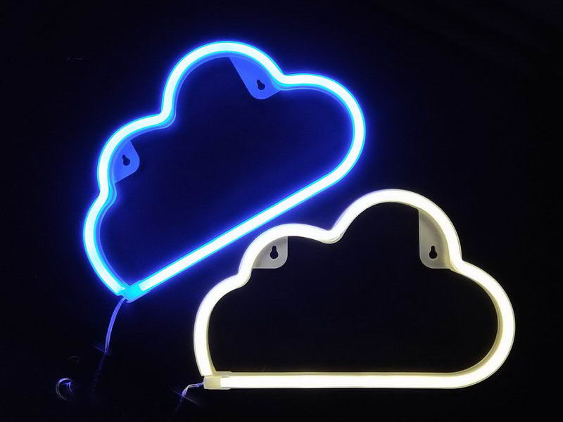 Decorative Hanging Cloud, neon rope