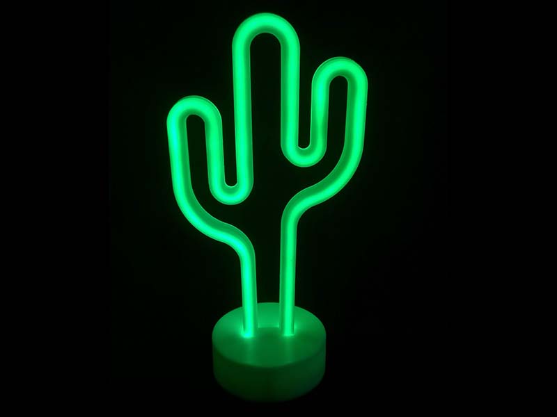 Decorative Cactus, neon rope