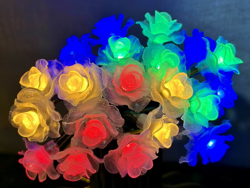 Solar garden string lights with rose (Copy)